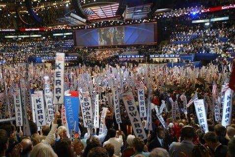 Crowd at the 2004 Democratic National Convention