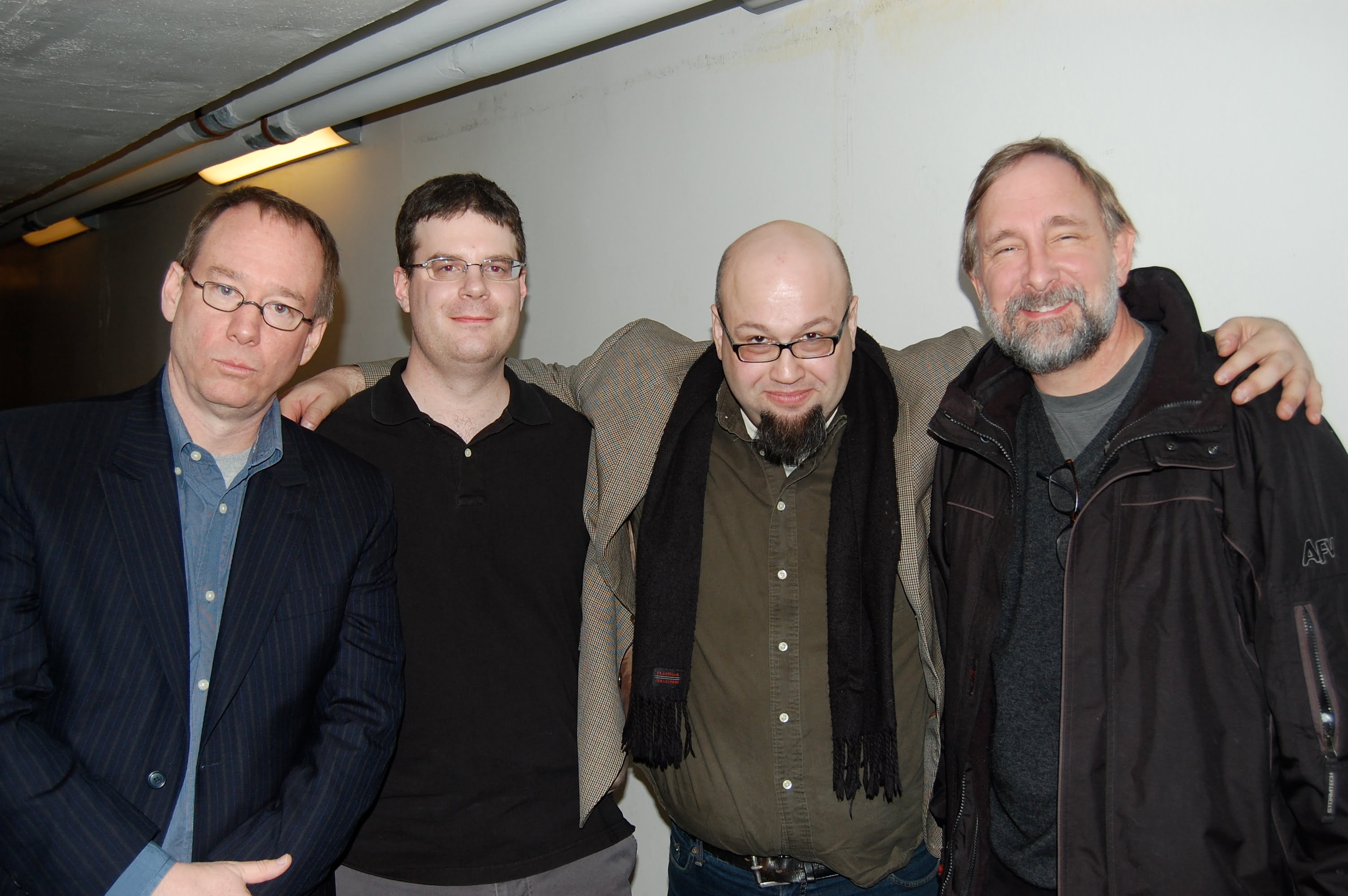 Joel Hodgson, Jason Begy, Generoso Fierro and Trace Beaulieu